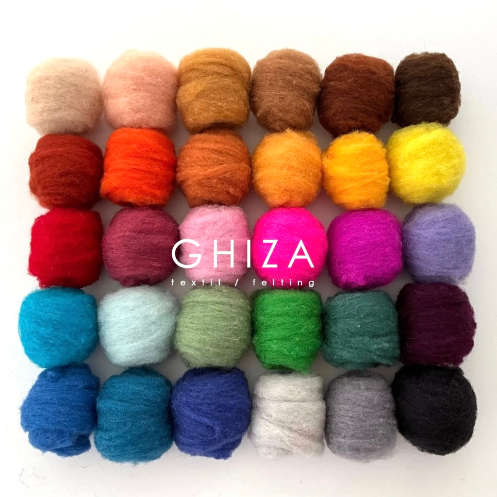 KIT 30 COLORES. LANA CARDADA MX