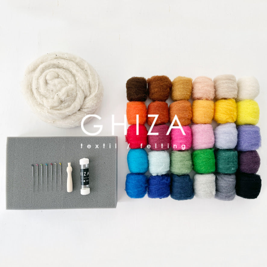 KIT HILOS DMC COLORES PASTEL – GHIZA textil felting